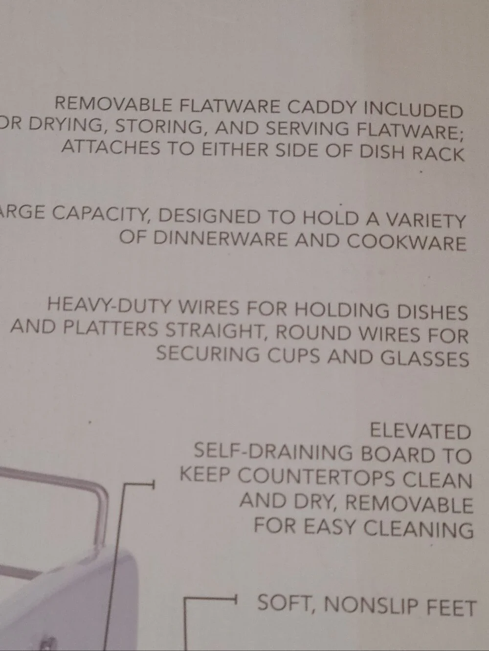 KitchenAid White 3-Piece Dish Drying Rack Set